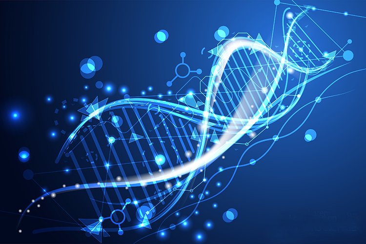 computer graphic of a DNA strand - idea of next-generation sequencing