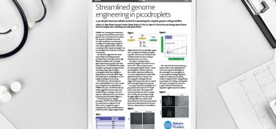 Application note: Streamlined genome engineering in picodroplets